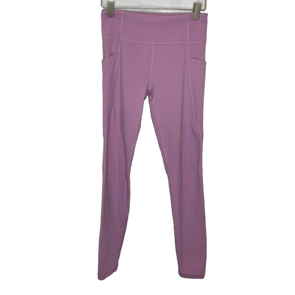 Girls' XXL Athleta High Rise Stash Your Treasures Purple Tight Leggings - Picture 1 of 5